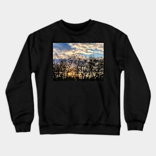 Sunset Through The Trees Crewneck Sweatshirt